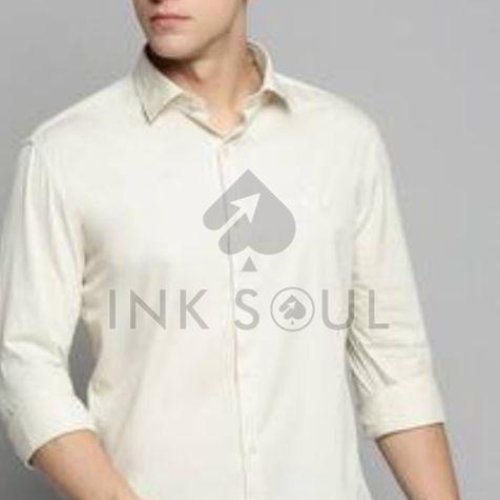 Mens Creamy Cotton Shirts