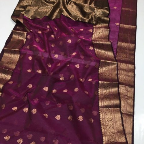 Dual Tone Zari Banarasi Saree