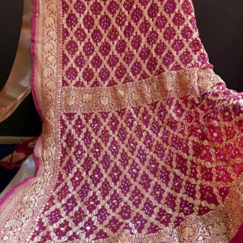 Ladies Diamond Zari Dupatta