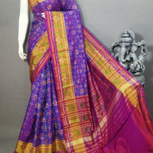 Ladies Multicolor Heart Pallu Saree