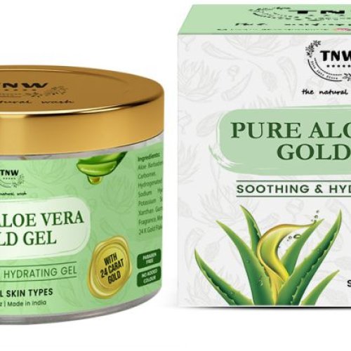 TNW Pure Aloe Vera Gold Gel for Soothing and Hydrating Skin