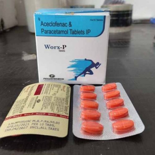 Worx P Aceclofenac Paracetamol Tablet