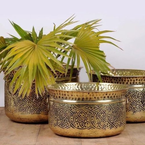 Antique Pure Brass Planter