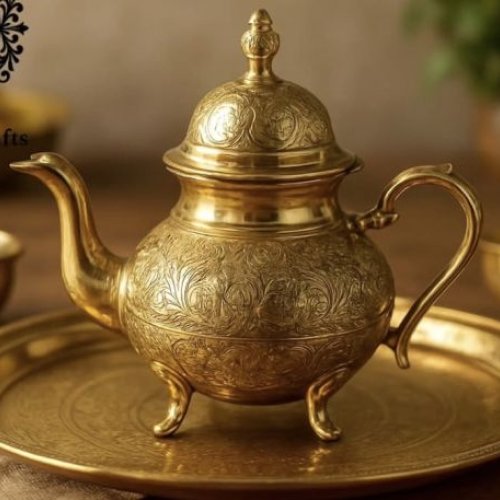 Antique Pure Brass Tea Kettle