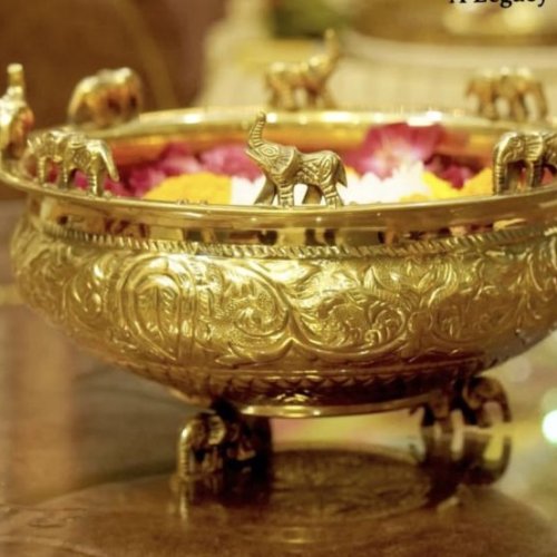 Antique Pure Brass Urli