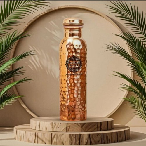 Copper Hammered Water Bottle