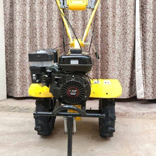 12 HP Yellow Petrol Power Tiller