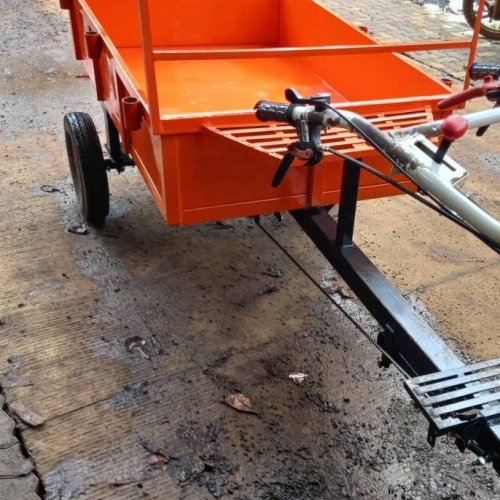 Orange Power Tiller Trolley
