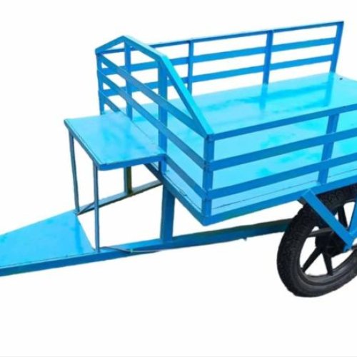 Sky Blue Power Tiller Trolley