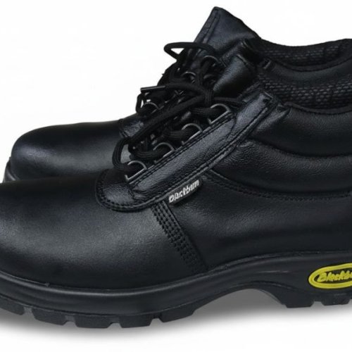 High Ankle Grain Leather Safety Shoes