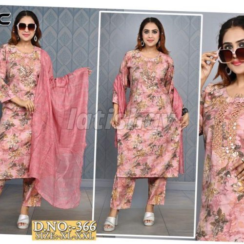 Vartigon Kurti Pant With Designer Dupatta