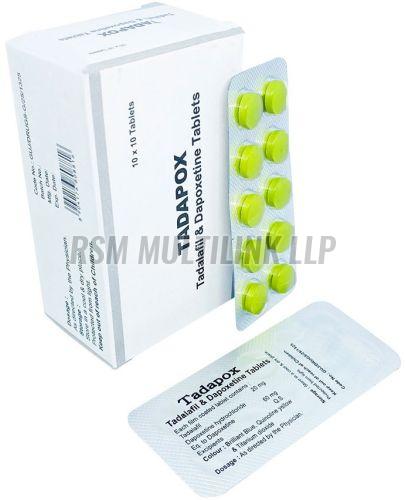 Tadapox Tadalafil And Dapoxetine Tablets 40 Mg