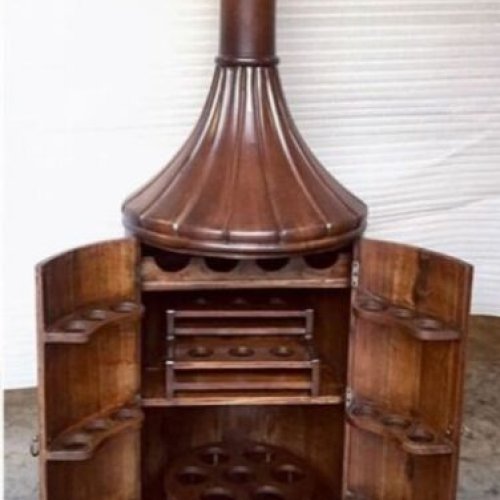 Chimney Style Multi Rack Wine Cabinet