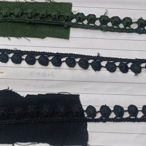 Polyester Motif Embroidered Bundi Lace