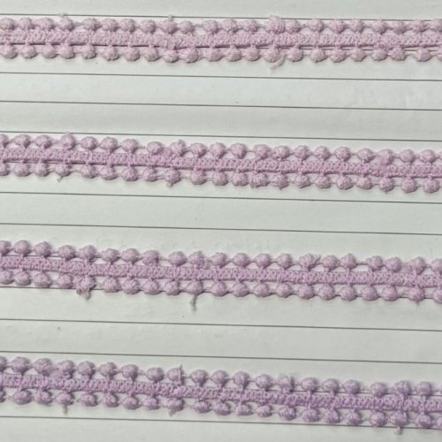 Looped Crochet Pattern Lavender Polyester Lace