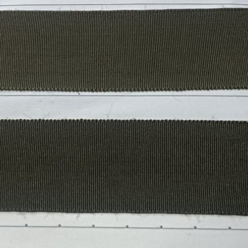 Olive Ribbed Woven Tape Elastic