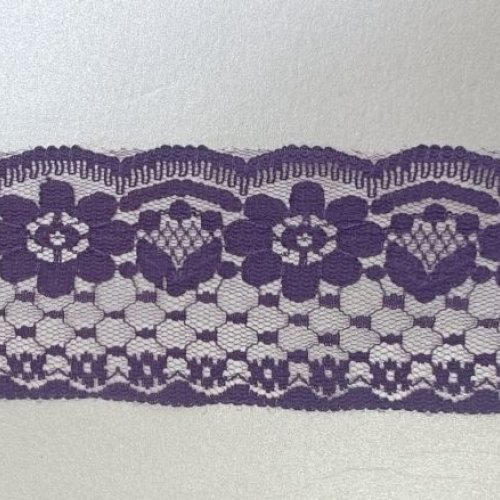 Ornamental Floral Mesh Scallop Lace