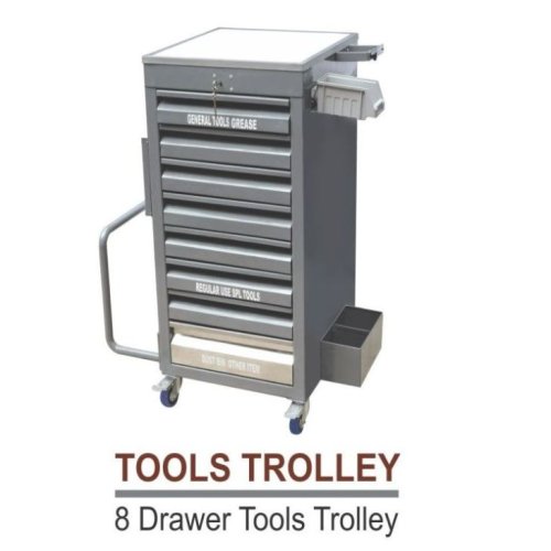 Mild Steel 8 Drawer Tool Trolley