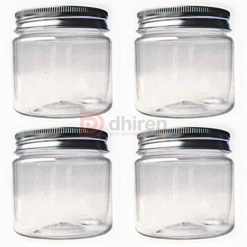 Transparent Round Glass Jar