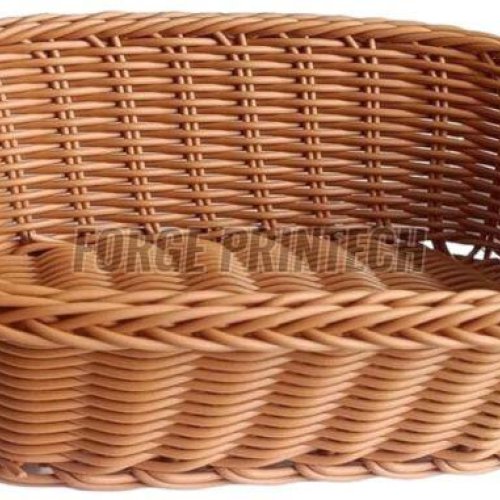 Ovel Poly Wicker Bread Basket