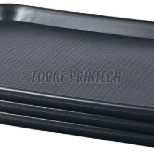 Rectangular Black ABS Plastic Serving Tray