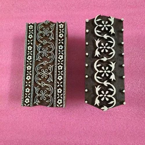 Border Sheesham Wood Printing Block