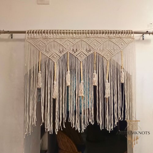 Macrame Window Curtain