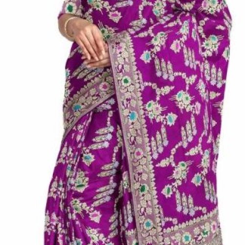 Ladies Handloom Banarasi Katan Silk Saree