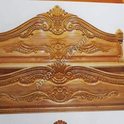 Carved Wooden Double Bed