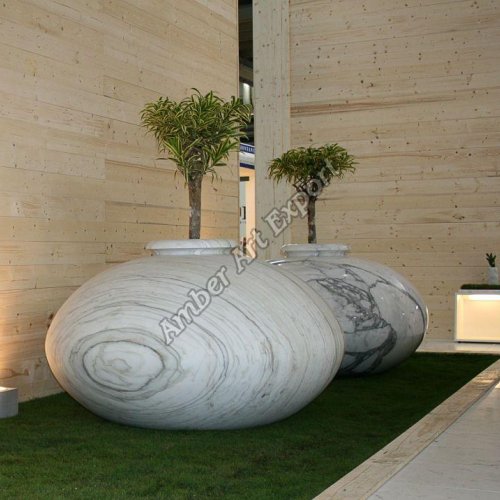 Marble Flower Pots