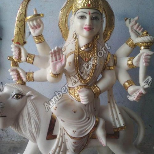 Marble Maa Durga Statue
