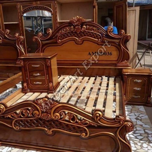 Solid Wood Double Bed