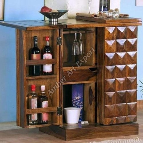 Solid Wood Mini Bar