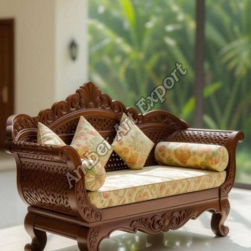 Teak Wood Carved Sofa Set