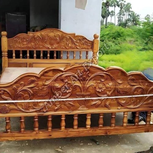 Wooden Luxury Double Bed