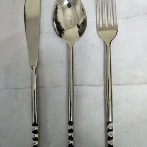 3 Pieces Stainless Steel Silver Cutlery Set