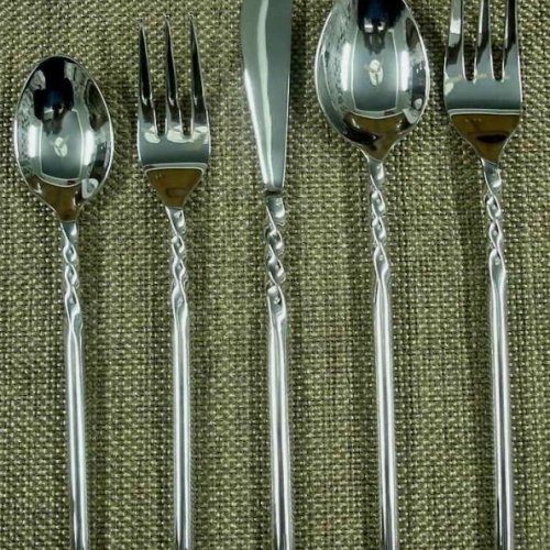 5 Piece Polished Stainless Steel Cutlery Set
