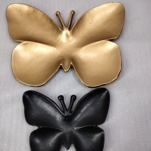 Butterfly Shaped Decorative Metal Tray Set