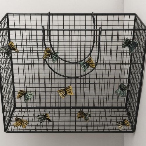 Gift Fine Wire Storage Basket with 2 Handles