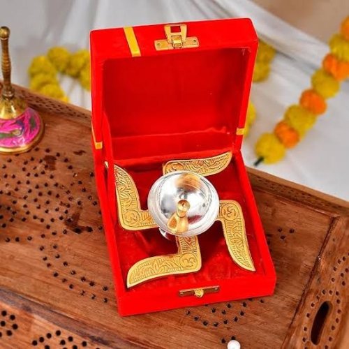 Golden Swastik Premium Diya Diwali Gift