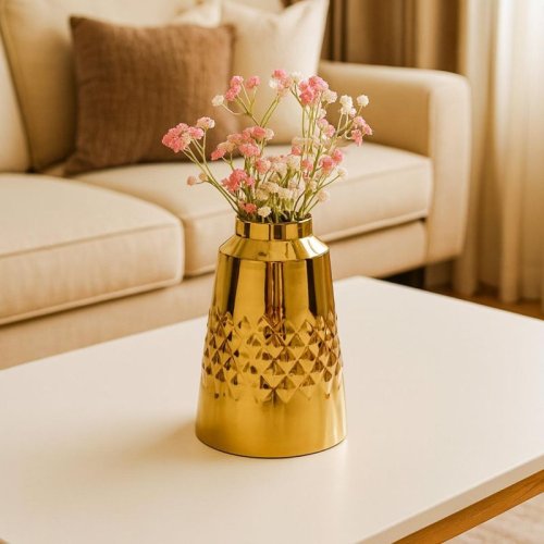 Hammered Flower Vase