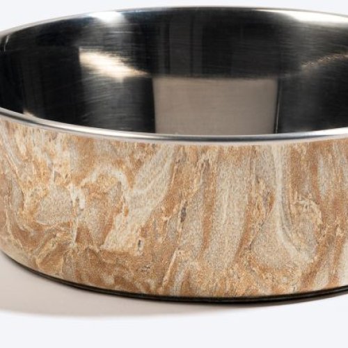 Marble Steel PET Feeder Bowl