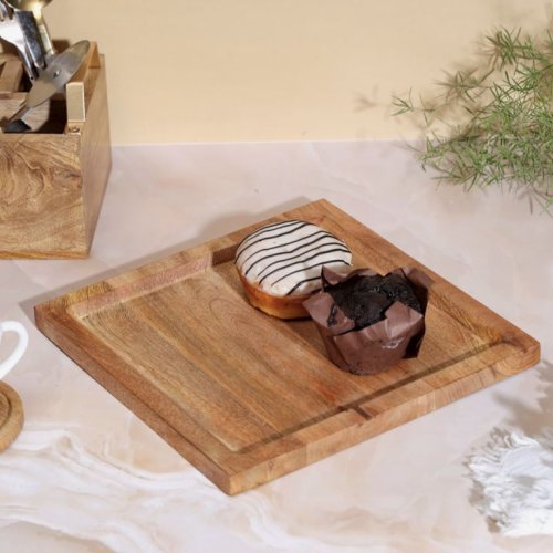Square Wooden Tray