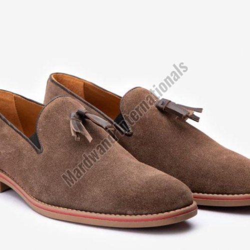 Brown Handcrafted Premium Leather Loafer Shoes