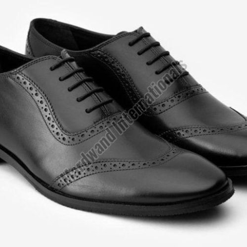 Handmade Black Premium Leather Lace Up Shoes