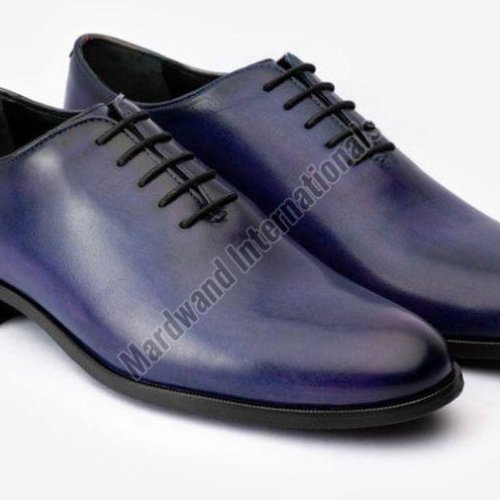 Mens Premium Blue Leather Formal Shoes
