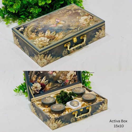 Butterfly Printed Rectangular 4 Jar Gift Hamper