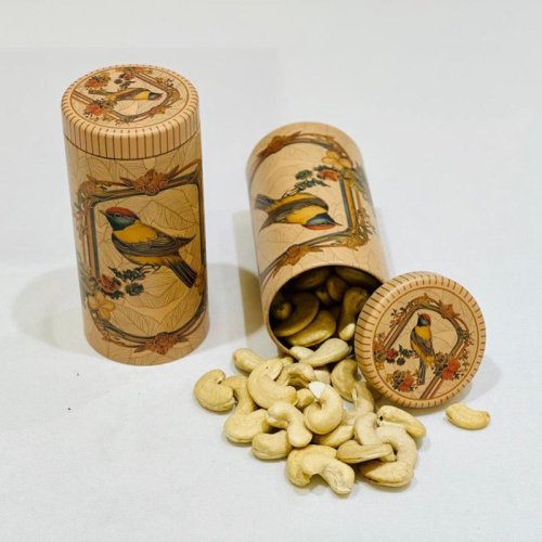 Cylindrical Premium Dry Fruits Tin Jar