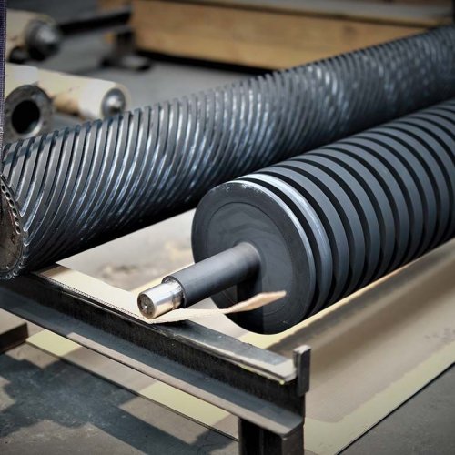 Grooved Rubber Roller