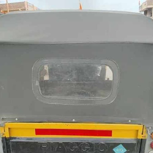 Black Rexine Auto Rickshaw Hood Cover
